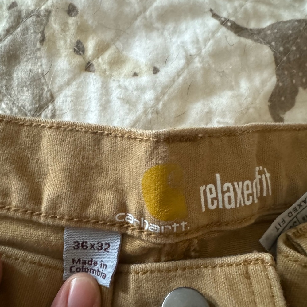 Carhartt Men's Khaki Pants - Picture 2 of 3